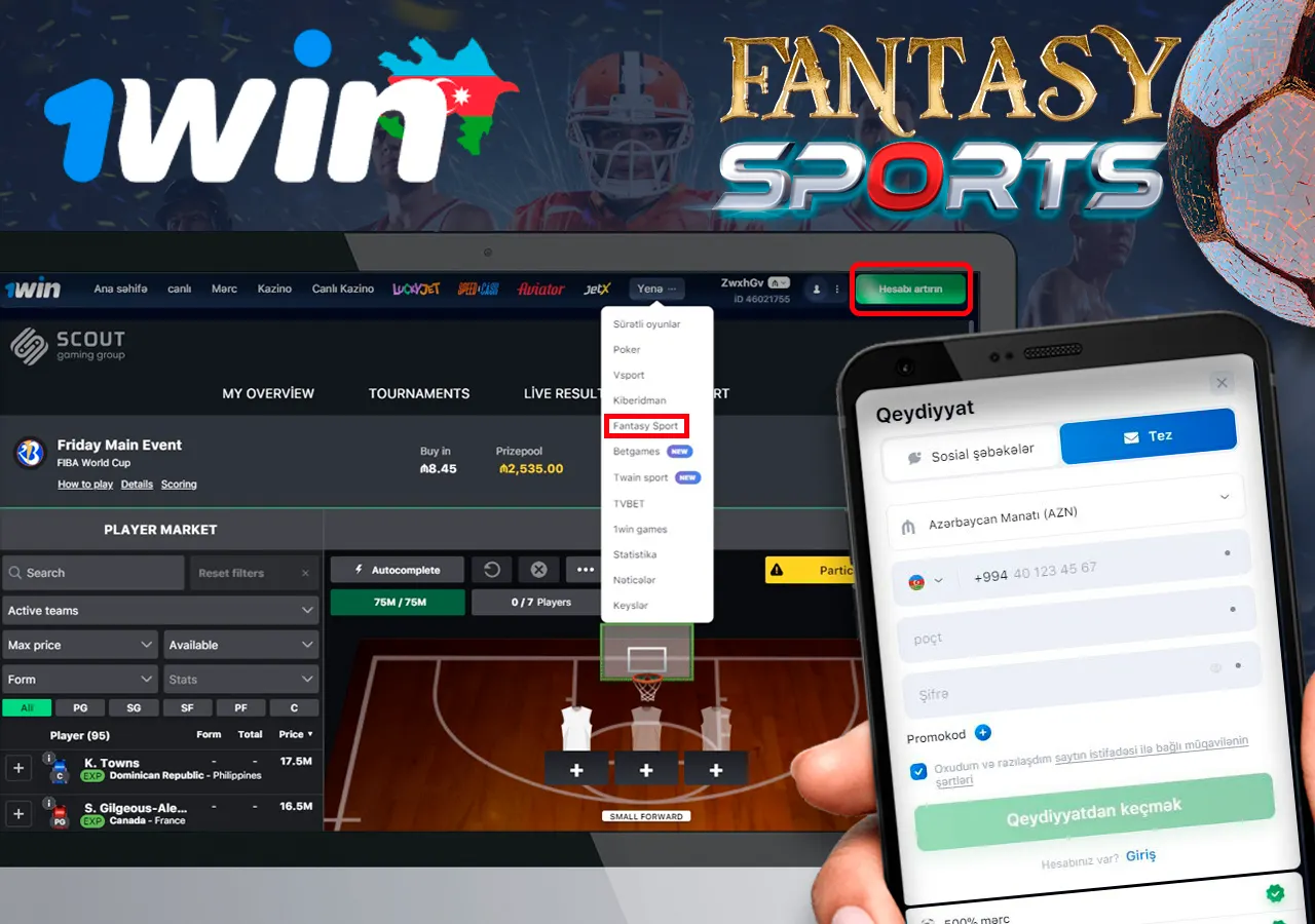 Qeydiyyatdan keçin, depozit qoyun və oynamağa başlayın